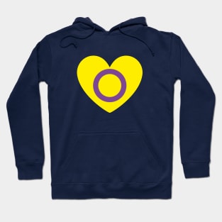 Intersex Flag Heart Hoodie